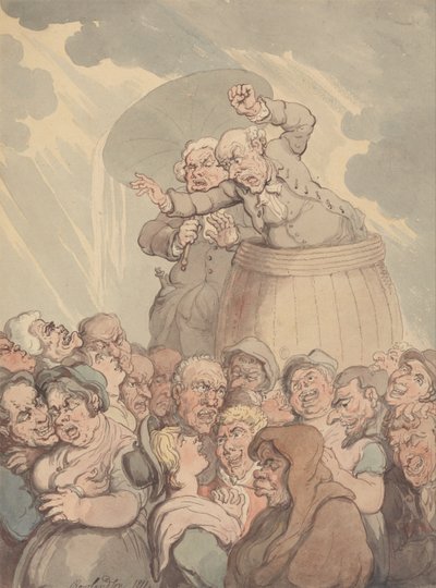 Un battitore di tinozze da Thomas Rowlandson